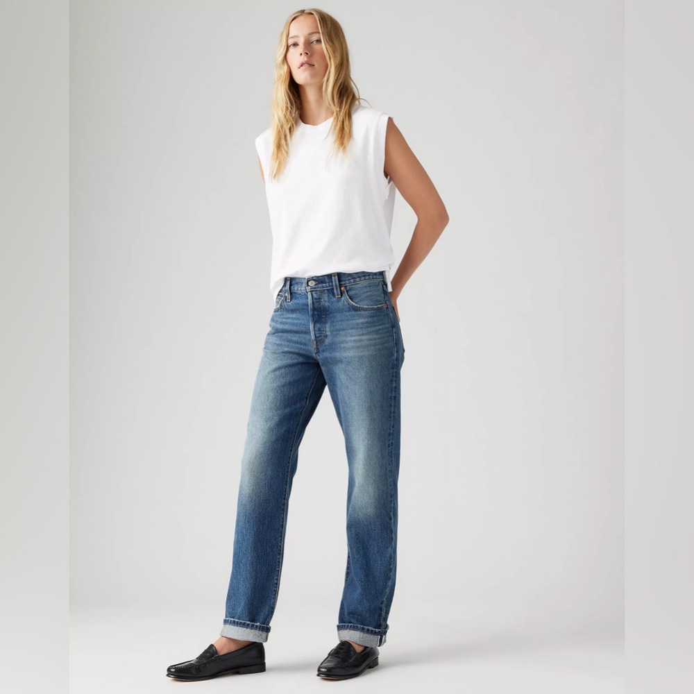 Levi's Blue Straight Leg Women's Jeans